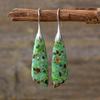 Bohemian natural stone pendants and earrings, European and American popular retro jewelry