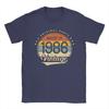 Oversized T Shirt Beach 40th Birthday Classic Vintage 1986 Original Parts Novelty T-Shirts Cotton Tshirt Men Classic Top Tees