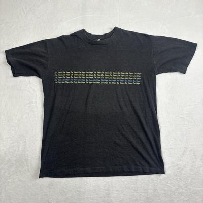 VTG 80's Las Vegas Black Short Sleeve Graphic Shirt Men's Large Unisex T-Shirt