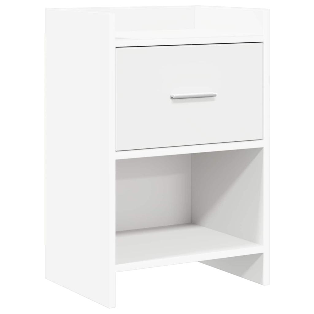 White Nightstands 40 x 30 x 60 cm Engineered Wood