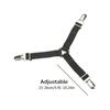 4pcs Adjustable Triangle Bed Sheet Holders Fitted Sheet Clips Non-Slip Sheet Suspenders Mattress Gripper Clips for Bed Mattress