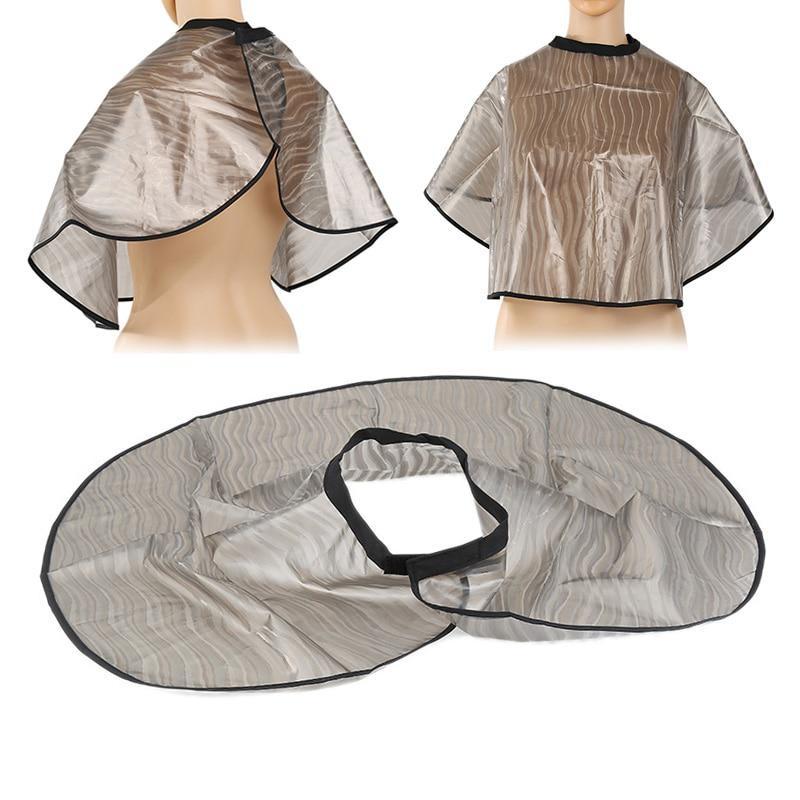 Hair Cutting Collar PVC Waterproof Colouring Cape Barber Cloth Hairdressing Hair Dye Gown Perm Baking Oil Cape Tool