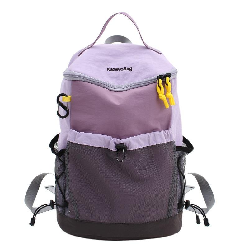 The New Schoolbag Is High-value, Fresh and Sweet, Contrasting Color Splicing Backpack, Couple Lightweight and Large-capacity Backpack.