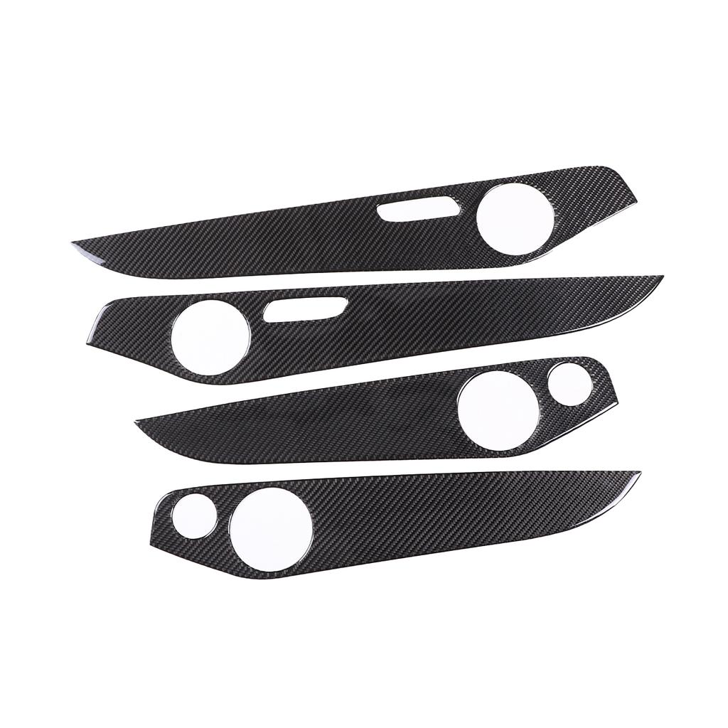Soft Carbon Fiber For Mercedes Benz C Class W205 GLC Class 2014- Interior Door Decoration Panel Cover Trim Car Accessories