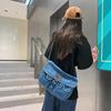 2023 Summer Hong Kong Style Versatile Denim Crossbody Bag for Women - Japanese & Korean Student Fashion