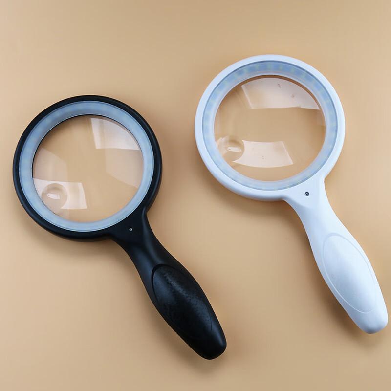 Shilide Rechargeable Handheld Magnifier with LED Ring Light