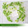 Rattan Pothos Artificial Leaf Vine for Indoor AC and Water Pipe Decoration