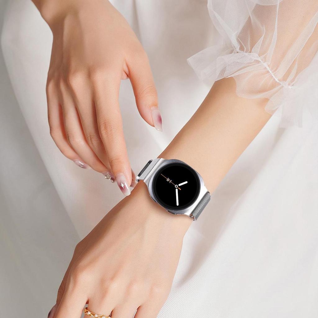 Compatible Samsung Watch8 Milanese Style Magnetic Stainless Steel Strap