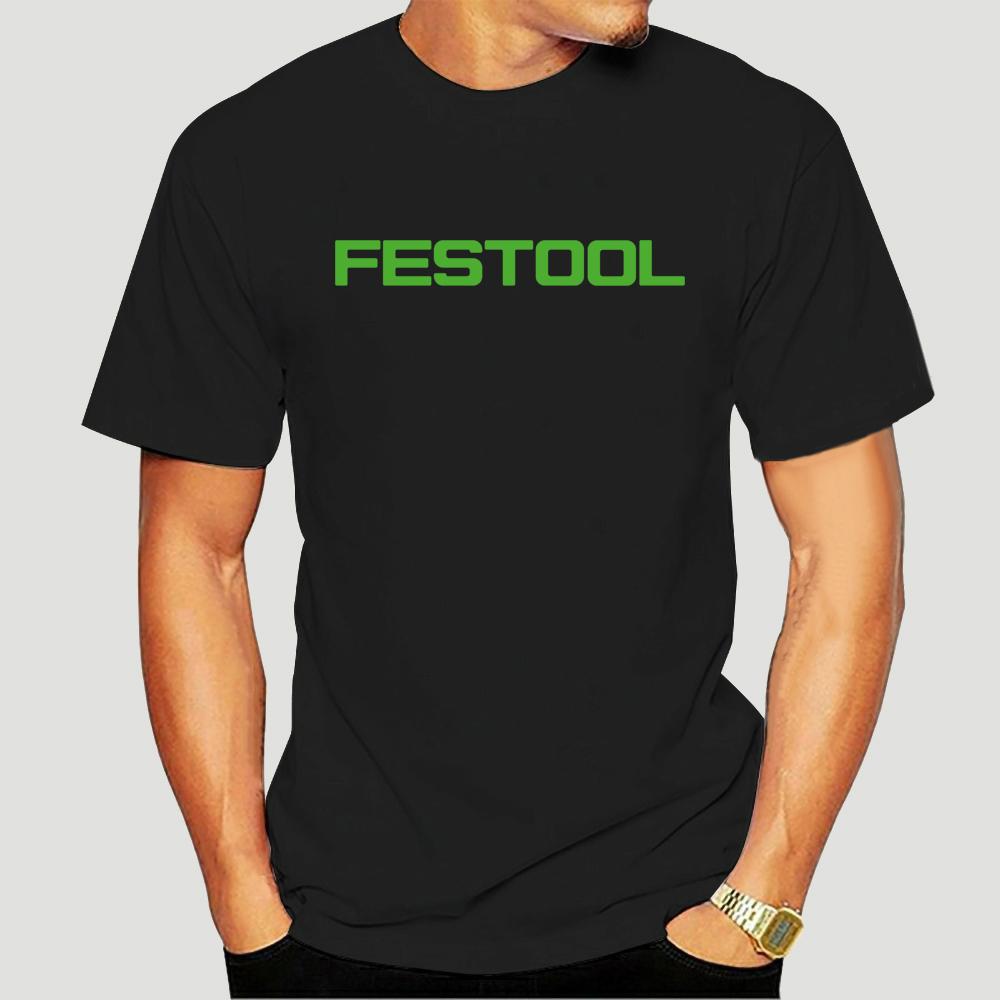 

Новый Festool Tools Логотип Мужская черная футболка Размер 8259D