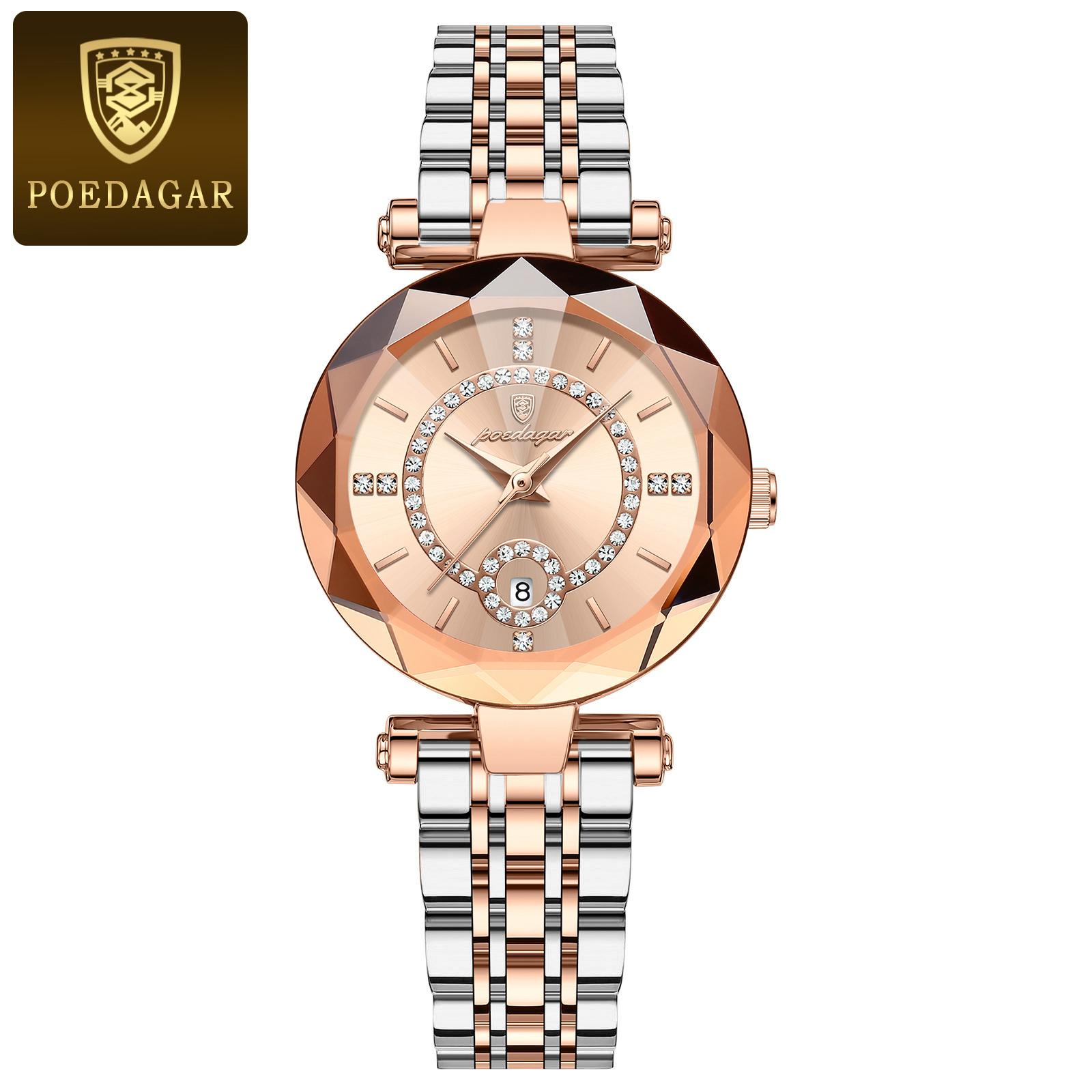 

POEDAGAR Luxury Brand Women s Watches Waterproof Stainless Steel Date Ladies Wristwatch Fashion Elegant Quartz Watch Reloj золотой