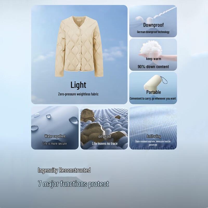 BOSIDENG B250131012 Triple-Proof Lightweight Duck Down Jacket