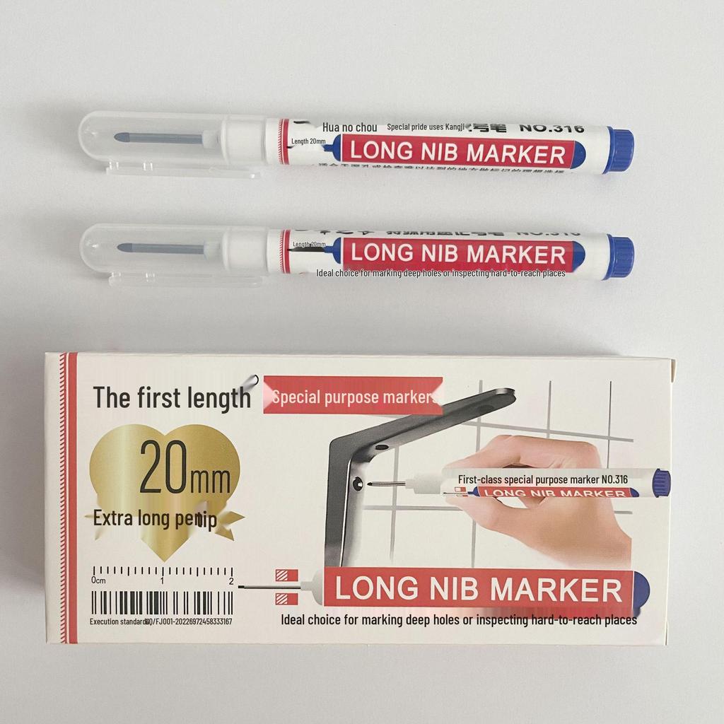 72-Hour Cap-Off Long-Tip Woodworking Marker