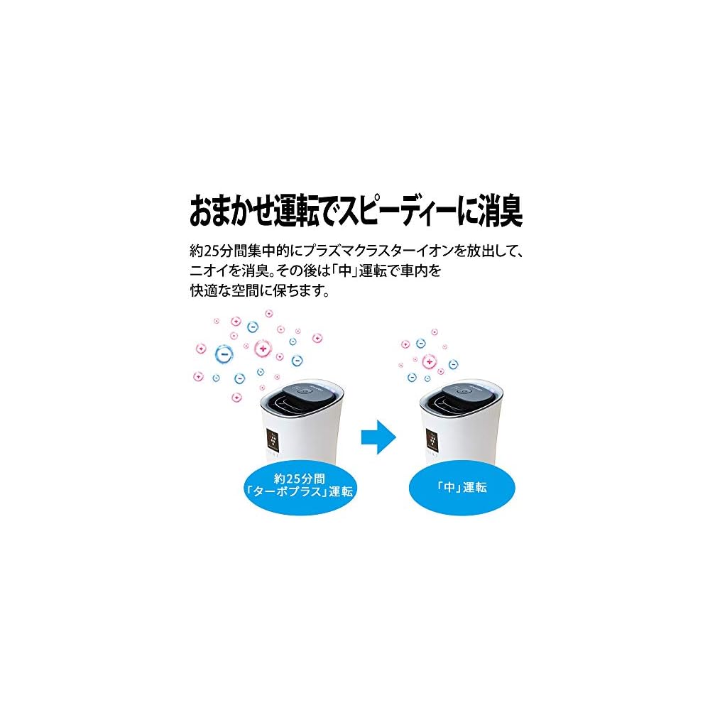Sharp Plasmacluster Ion Generator, Cup-Shaped, for Car Use, Highest Concentration, NEXT (50,000), Deodorizing, Black, IG-MX15-B