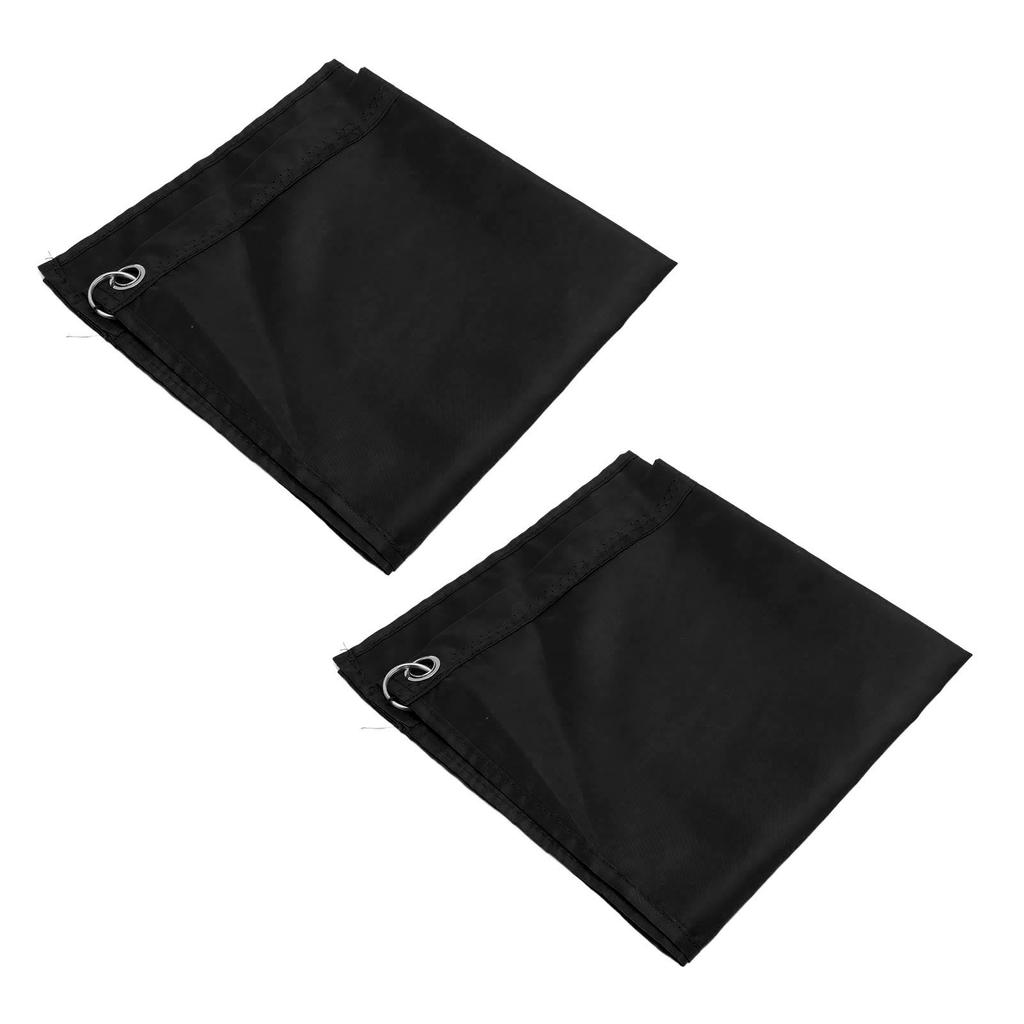 2PCS Horse Training Flag Abrasion Resistant Portable Equestrian Nylon Training Flag for Activity Entertainment Black