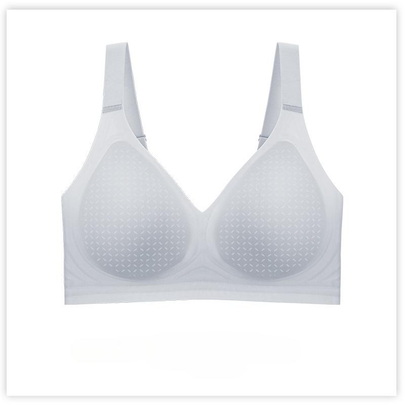 Summer Ultra Thin Seamless Plus Size Bra, Full Bust Minimizing Side Support Anti-Sagging Sports Comfortable Lingerie