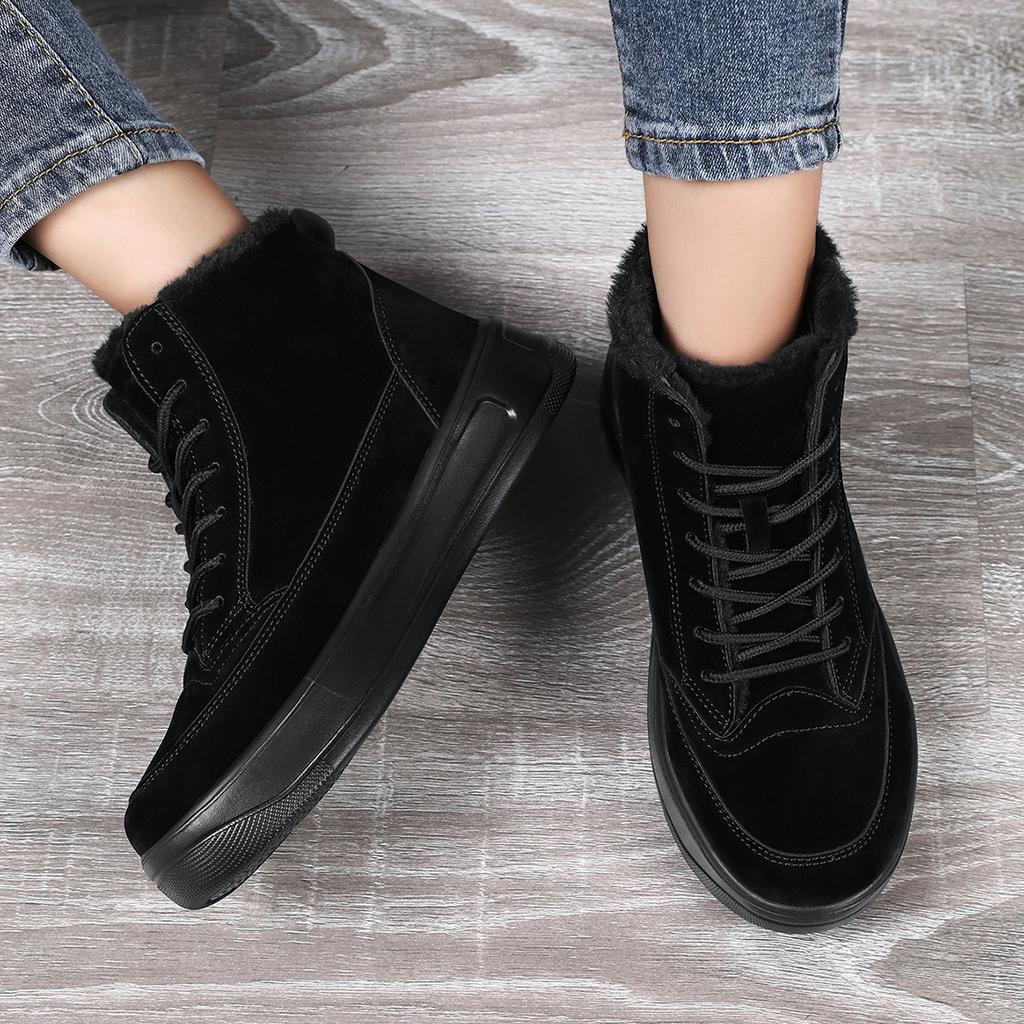 TUINANLE High Quality Winter Snow Booties Women Warm Shoes with Cotton Lining Ankle Boots Men Shoes