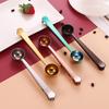 2-in-1 Stainless Steel Coffee Scoop Bag Sealer Measuring Spoon with Built-In Clip Rust-Proof Dishwasher Safe Kitchen Essential for Coffee Milk
