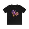 Kids Cartoon T-Shirt: Purple Monster, Pink Bunny Friends Tee