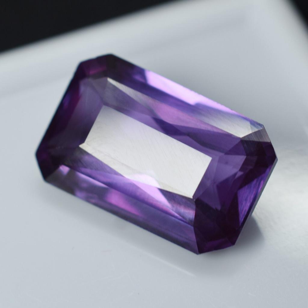 11.30 Ct Natural Alexandrite Color Change Emerald Cut Certified Gemstone