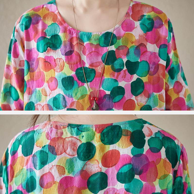 Весенне-летние женские винтажные длинные свободные хлопковые льняные платья больших — фото 8