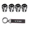 Car Tire Wheel Valve Caps Cover/Car Key Chain Ring Keychain For Mini Cooper JCW Works Cabrio F54 F55 F56 F57 F60 R50 R52 R53 R55 TC1