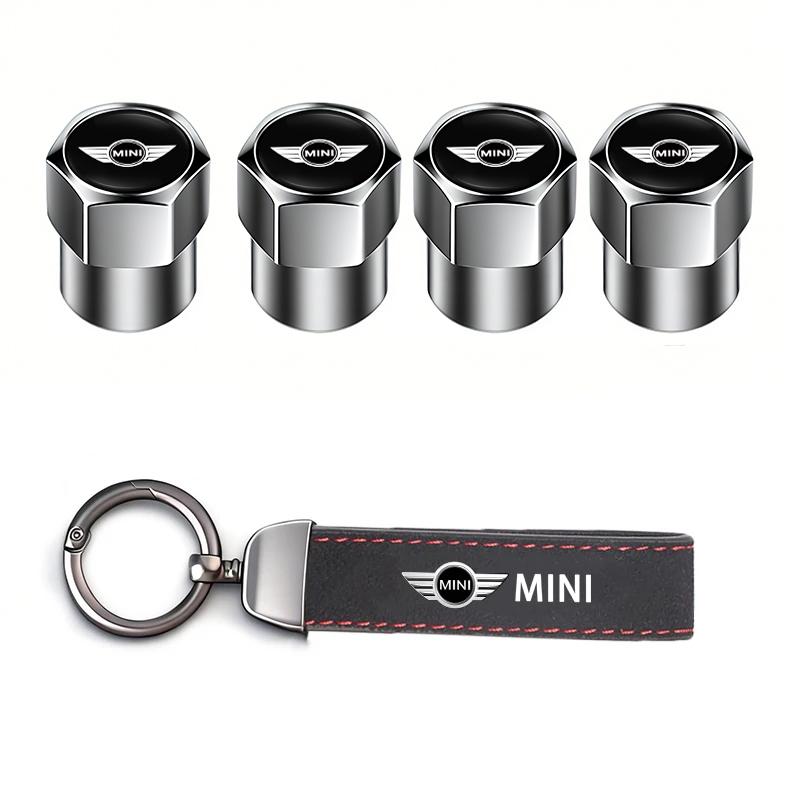 Car Tire Wheel Valve Caps Cover/Car Key Chain Ring Keychain For Mini Cooper JCW Works Cabrio F54 F55 F56 F57 F60 R50 R52 R53 R55 TC1