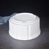 Pure White Ceramic Stew Pot with Lid - Large Double Boiler for Soups, Bird's Nest, Sugar Water, and Steamed Egg Dishes