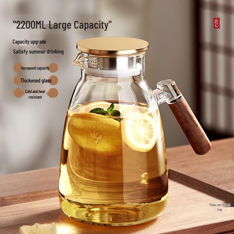 High Borosilicate Glass Cold Water Pitcher