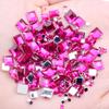 Hot Sale 4mm Acrylic Loose 10000pcs FlatBack Square Gems for Crafts Scrapbooking DIY Bags Clothes Nail Art Decoration