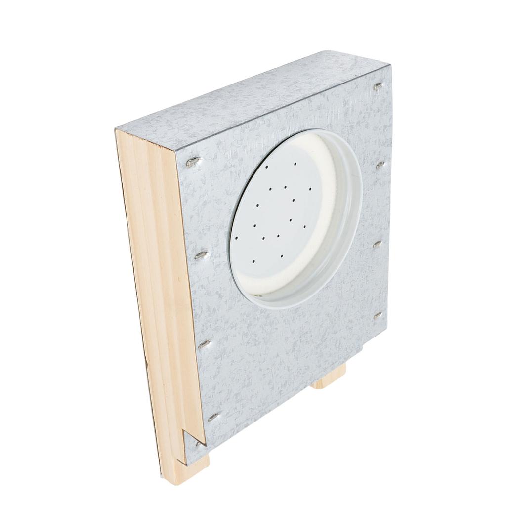 Krmítko pro včelí úl Dřevěné Hliníkové Přední Vstupní Krmítko pro Včely Včelařský Nástroj pro Převrácenou Sklenici