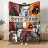 Name Custom Taylor Poster Print Flannel Blanket High Quality Warm Comfortable Cover for All Seasons Perfect for Gifts Home Decor