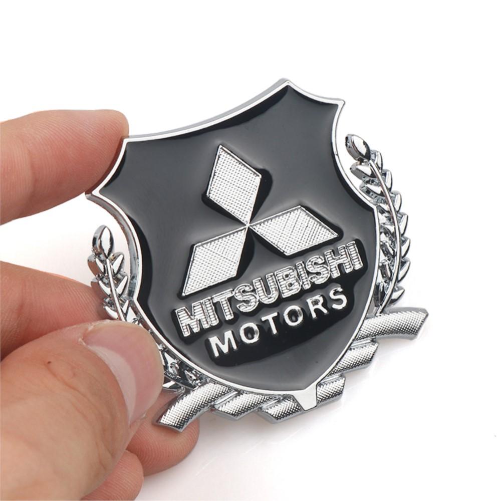 3D kovové emblémy na auto Boční kufr Dveře Okno Samolepky Dekorace Nálepky Pro Mitsubishi Asx Lancer Pajero Outlander Delica Eclipse