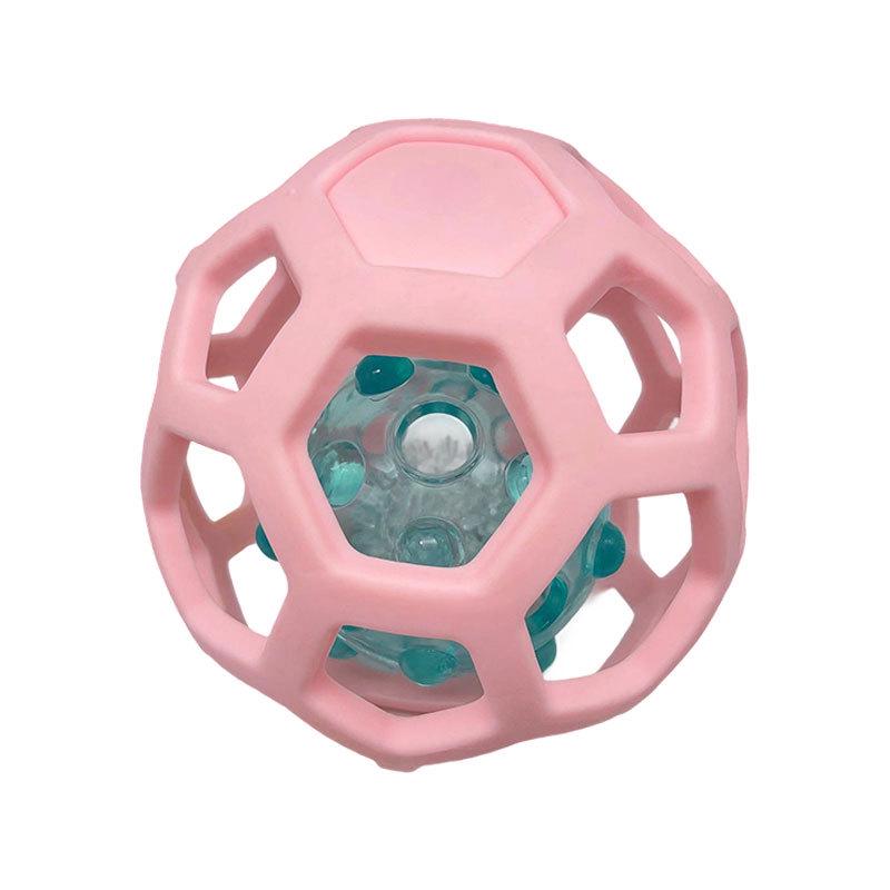 Two-Color Flashing Hollow Dog Toy with Shaking Sound and Splittable Design