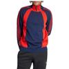 Adidas Originale Gestreifter Patchwork Langarm Pullover Herren Pullover Blau IR7128
