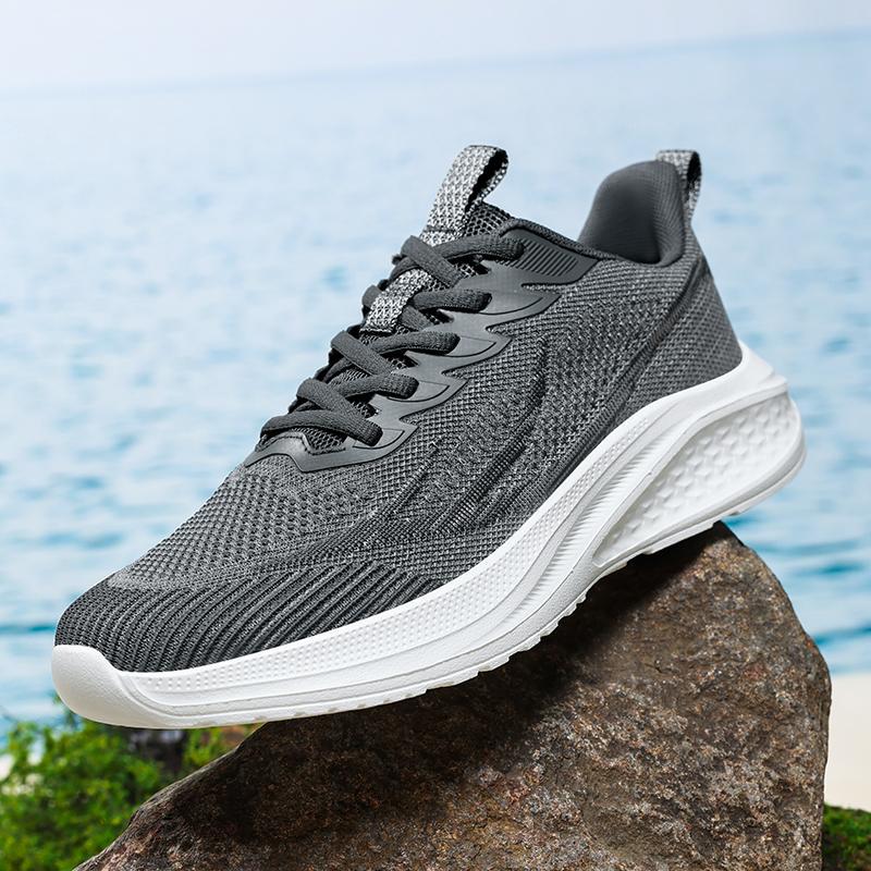 Running shoes women's new models in 2025 spring and summer mesh breathable casual men's shoes light soft sole comfortable sports shoes