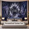 Custom Name Text Tapestry The Cure Personalized Polyester Wall Tapestry For Bedroom And Room