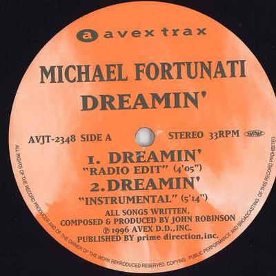 12inch Record MICHAEL FORTUNATI - Dreamin' AVJT2348 AVEX TRAX 1996 Japan Dance & Electronica Used