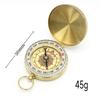 G50 Compass Pure Copper Pocket Watch Multifunctional Covered Luminous Retro Flip Cover Compass For Outdoor Hiking