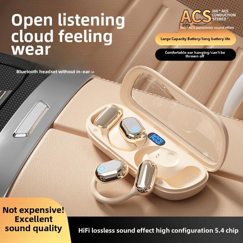 Kabellose Bluetooth-Kopfhörer mit offenem Ohr, TH26/M26-Sport-Ohrhörer mit Mikrofon mit Geräuschunterdrückung, IPX4-wasserdicht, sicherer Sitz