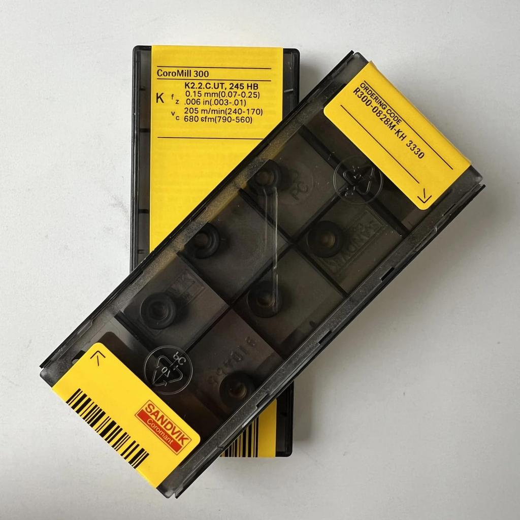 Original Sandvik / R300-0828M-KH 3330 /  CNC Lathe Carbide Blade 10 Pcs