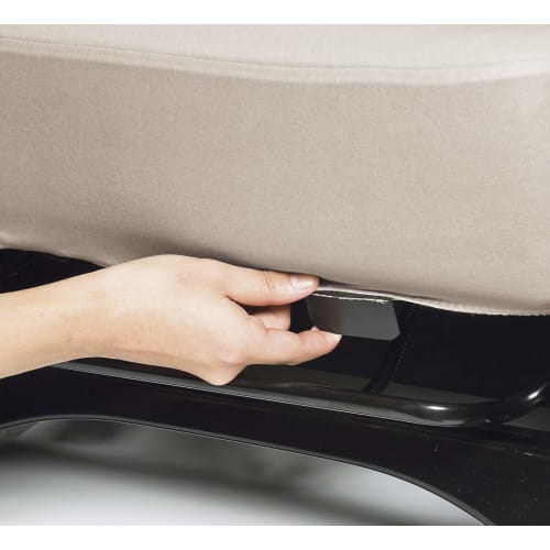 BONFORM Seat Cover, Colored Cover, Light/Normal Car, 1 Front, Full Back Cover, Bucket-1, Beige 4055-50BE