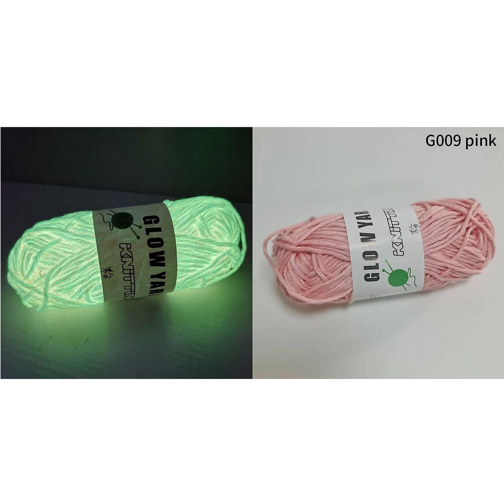 50g/roll Thread Glowing Yarn Glow In The Dark Knitted Yarn Skin-friendy Luminous Chunky Yarn  Sewing