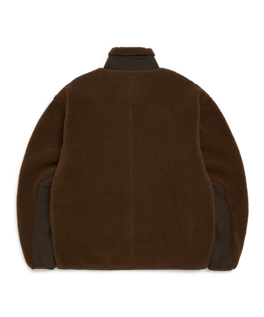 Mark Gonzales Signed Logo Sherpa Jacket - Brown