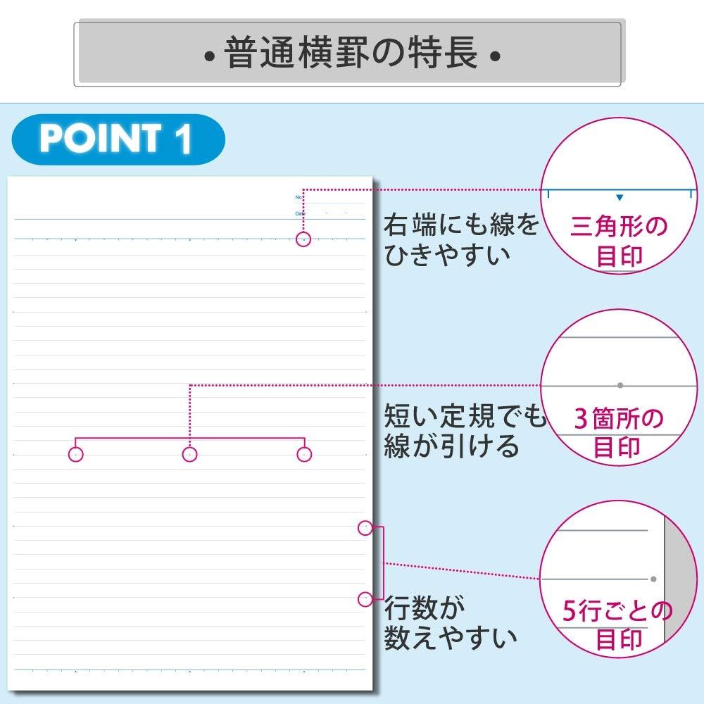 KOKUYO Note Campus Note Limited B5 5-Book Pack Horizontal Ruled B Ruled Pastel Cube No-3BN-L31X5