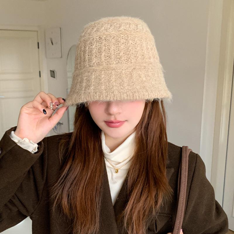 Fleece Ear Protectors, Warm Bucket Hat, Autumn and Winter Hat, Women's Fashion Basin Hat