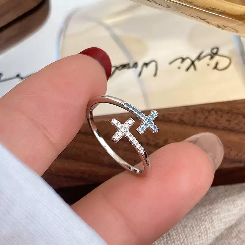 Xiaomi BF CLUB 925 Sterling Silver Ring For Women Jewelry Shinning Stars Open Vintage Handmade Ring Allergy For Party Birthday Gift