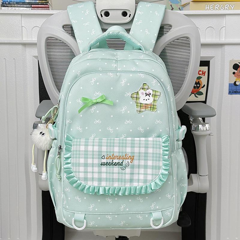 Schoolbag Junior high school girls schoolbag new large capacity high value ins wind children backpack primary school students cute backpack