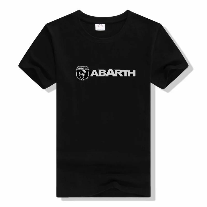 T-Shirt Abarth Logo Muster T-Shirt Baumwolle Marke Herren Oberteil T-Shirts Jungen Mode T-Shirt Sommer Unisex Rundhals Shirt