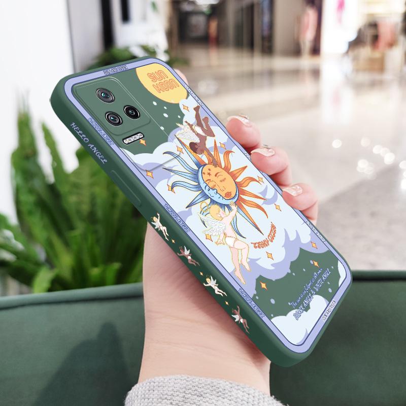 

Love Cupid Phone Case For Xiaomi Poco M6 X6 F6 M5S F5 X5 M5 F4 X4 M4 F3 X3 M3 F2 X2 Pro 4G 5G GT Liquid Silica Cover Poco F6 темно-зелений колір