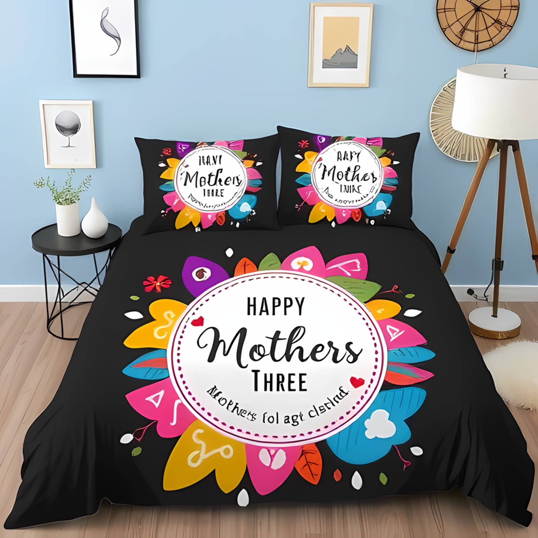 Comforter Happy Mother S Day Queen Large Celebrate Mother S Day Happy Mother S Day Gift Bedroom Bedding Decoration Warm Comforter (quilt)-EU Single(135*200cm)3pcs